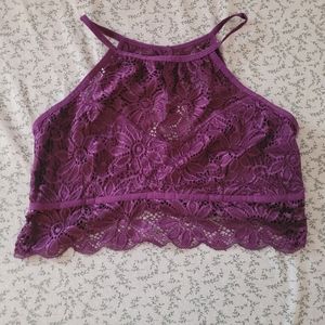 🌻3 for $15🌻Size Large Plum Zenana stetch lace bralette